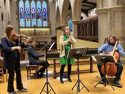 Ensemble Hesperi in rehearsal