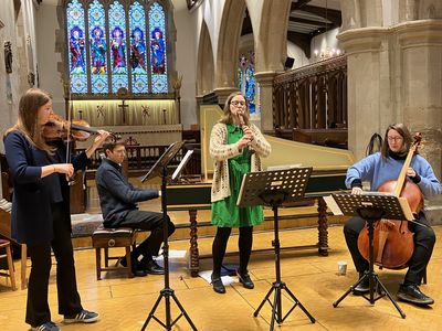 Ensemble Hesperi in rehearsal